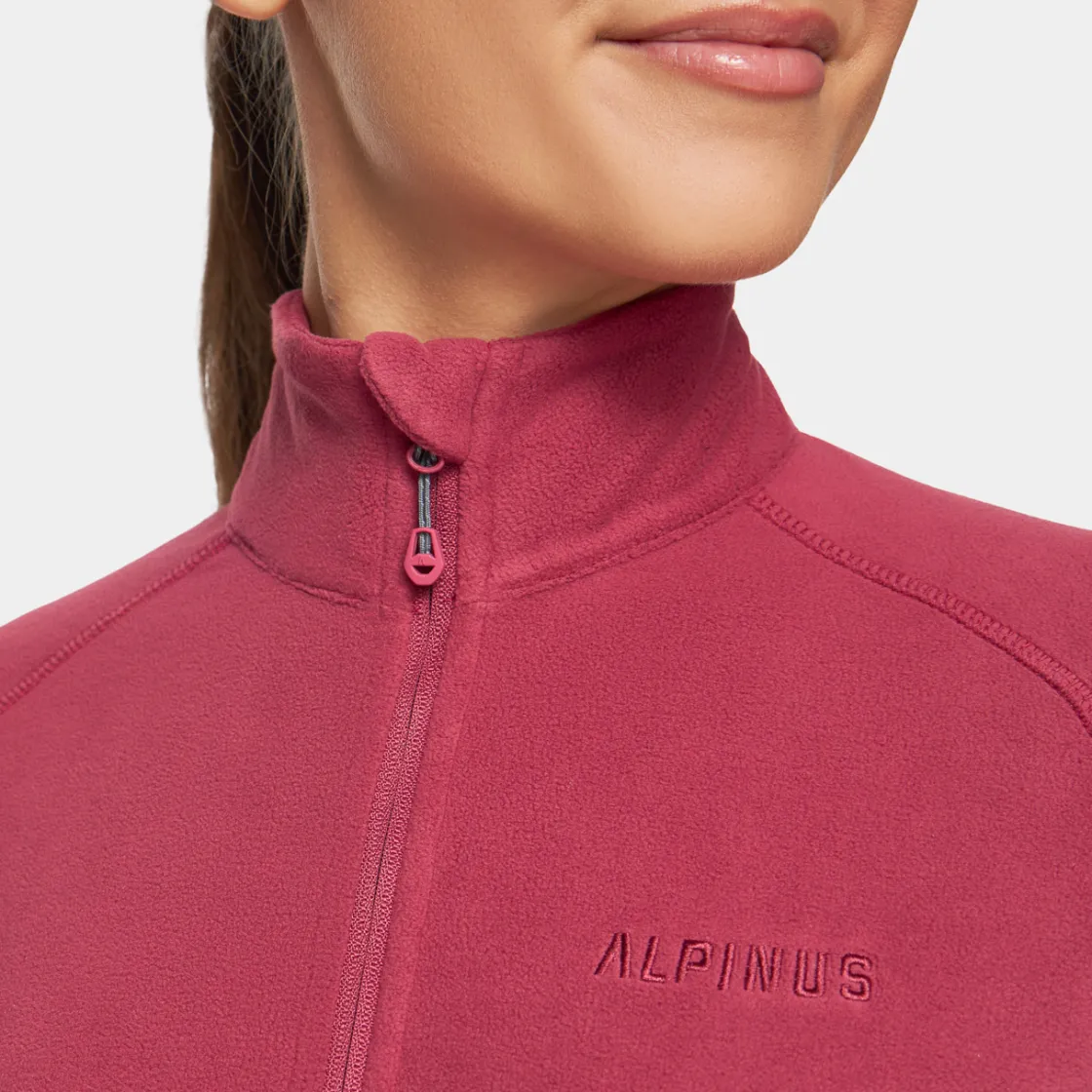 Bluza polarowa damska 1/3 zip Lucania<Alpinus