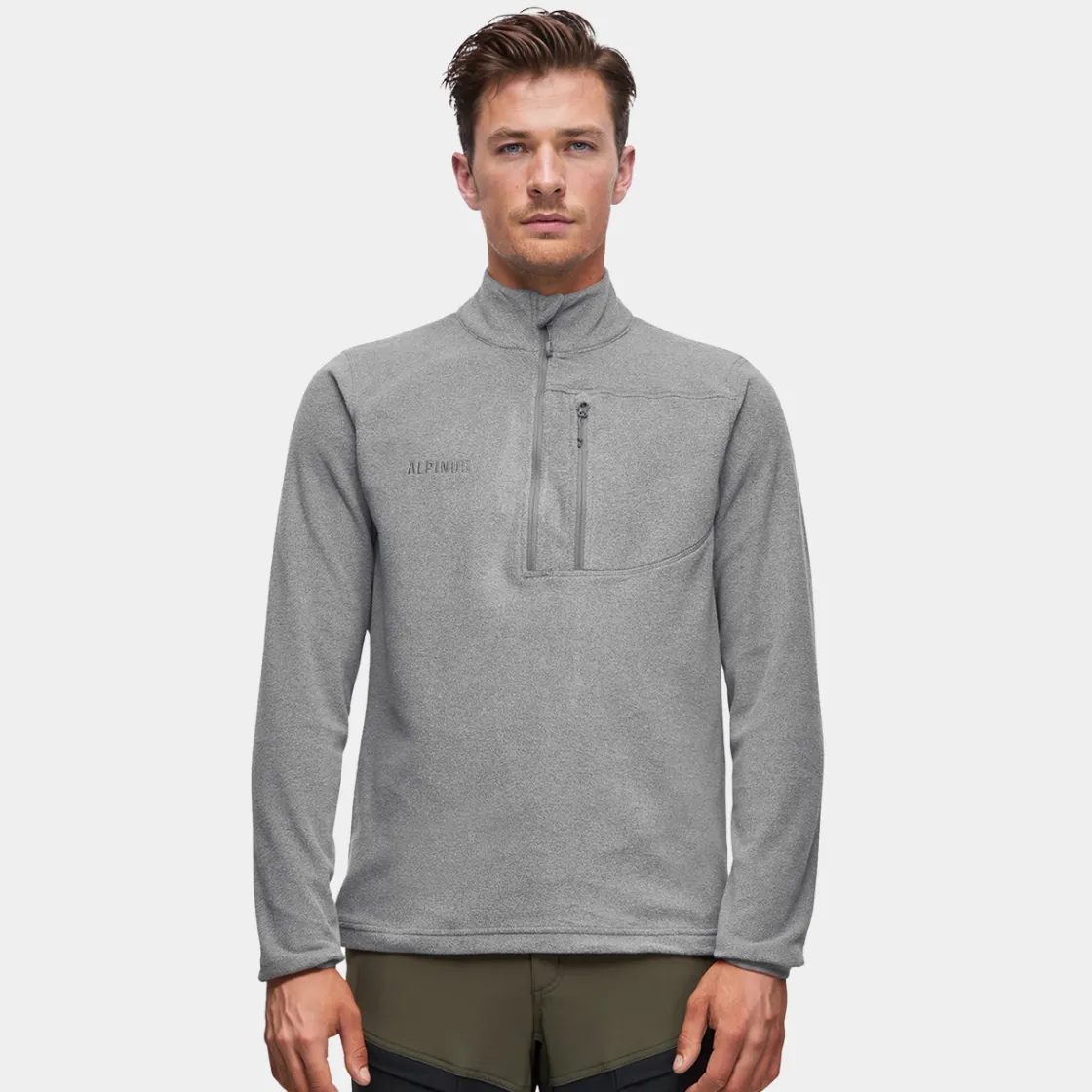 Bluza polarowa męska Kerkis 100 1/3 zipper<Alpinus Best