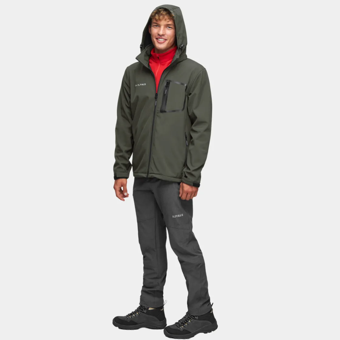 Kurtka męska Softshell Stenshuvud<Alpinus