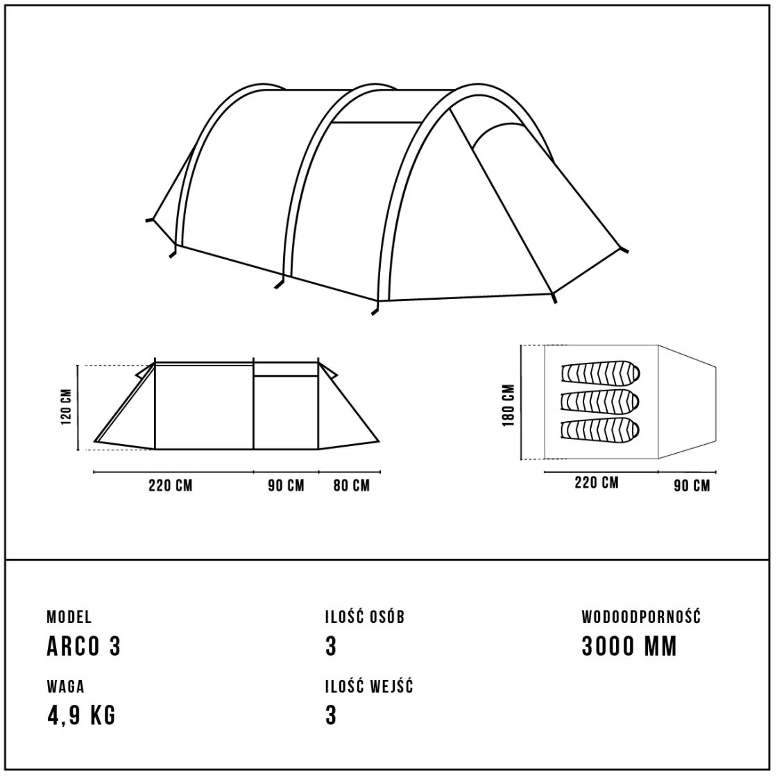 Namiot Arco 3<Alpinus New
